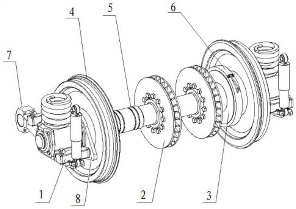 A track-gauge wheel set