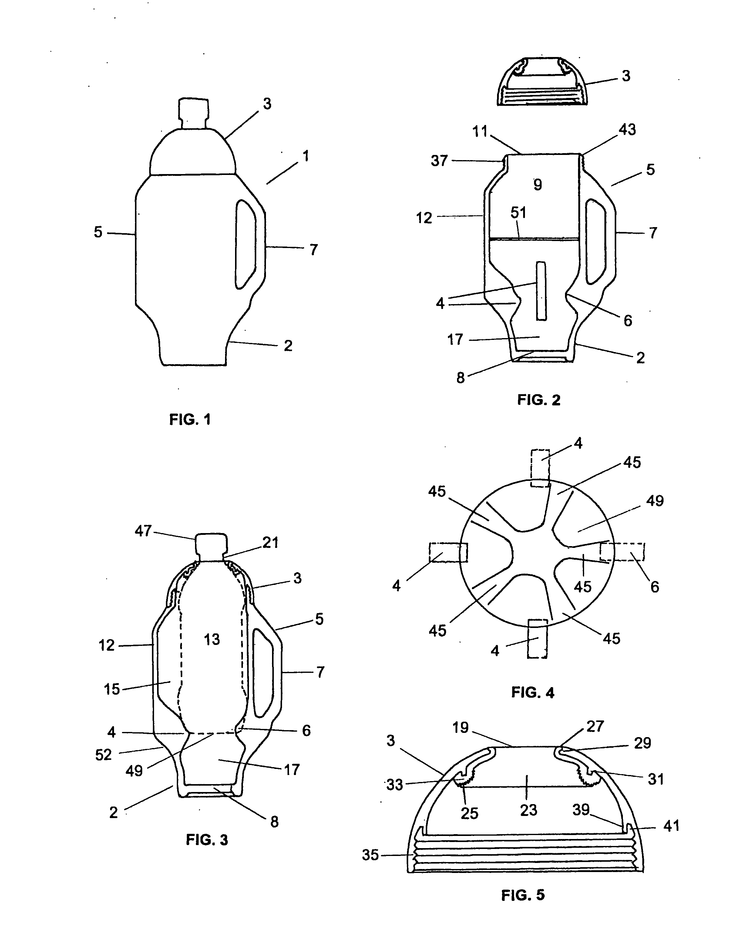 Beverage bottle cooling method and apparatus with assembly for holding ice and water