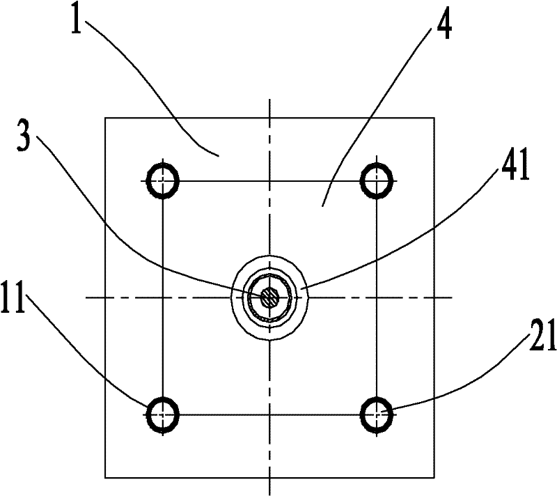 Bowed roll block fast replacing device for rolling mill