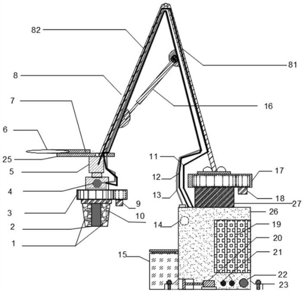 Grouting device for well drilling