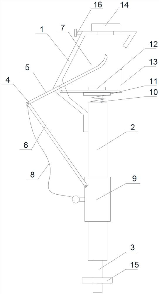 Single-person operation tool for J-shaped wire clamp