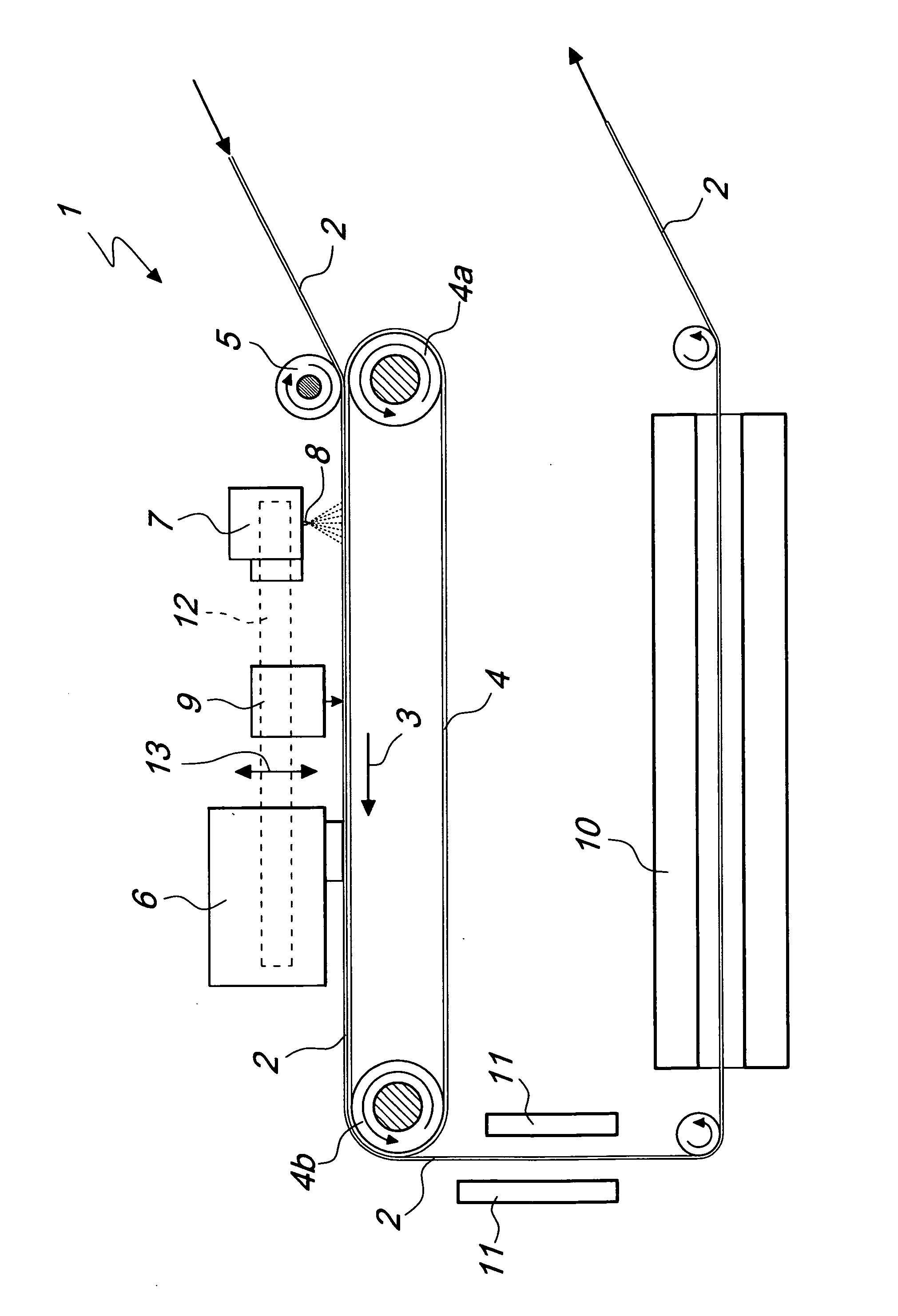 Method and apparatus for digital inkjet printing of materials, particularly sheet-like materials such as fabrics, hides or the like