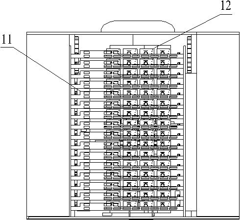 A box-type optical disc automatic reading and writing storage system