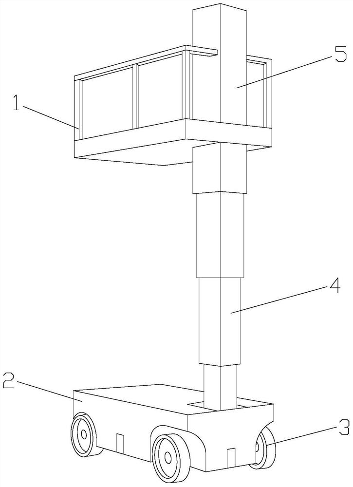 A high-altitude operation platform for greening engineering based on pressurization