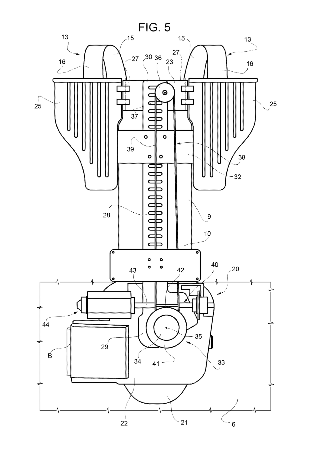 Wearable supporting structure for supporting ballistic protections and/or military equipment