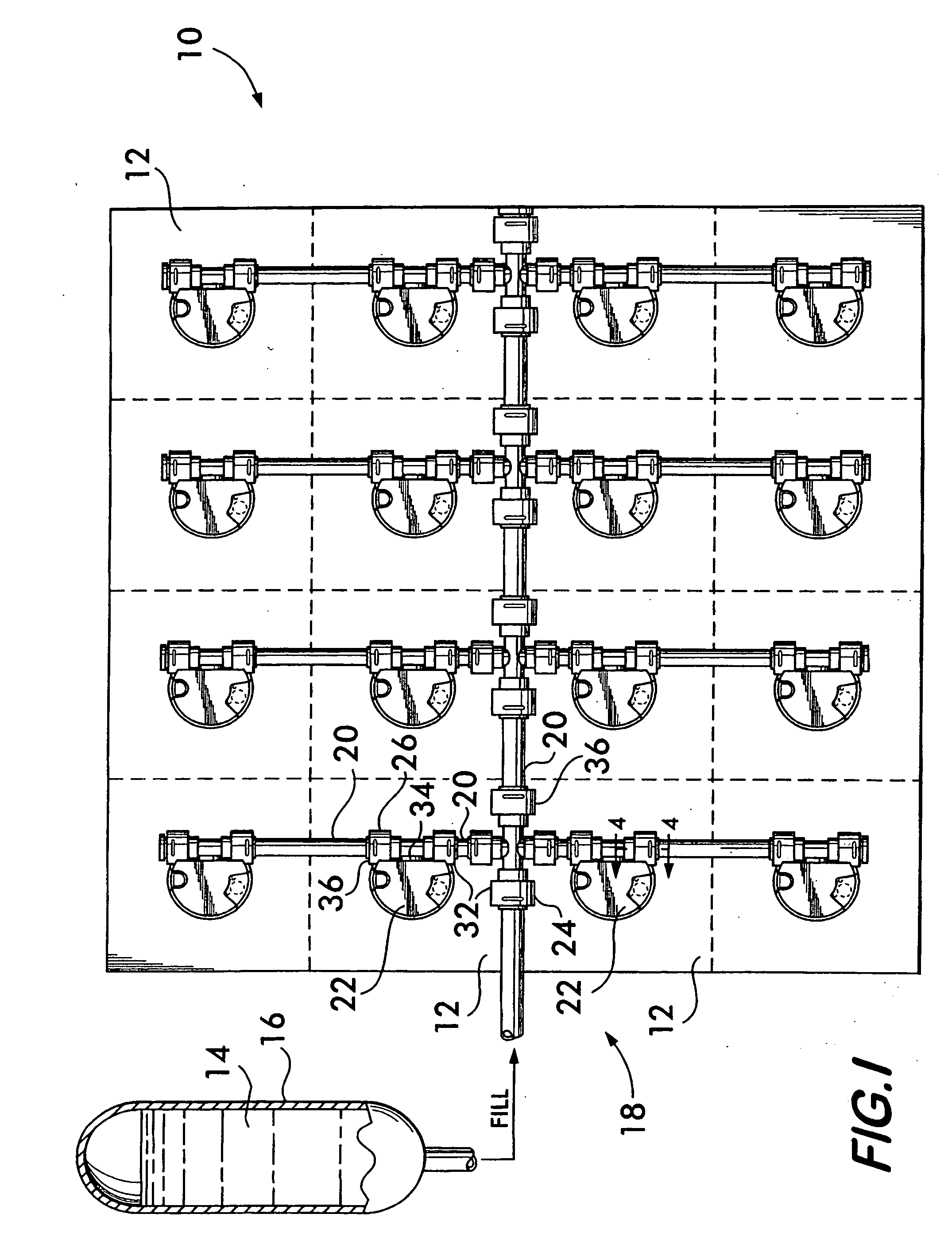 Connector for battery water replenishment system