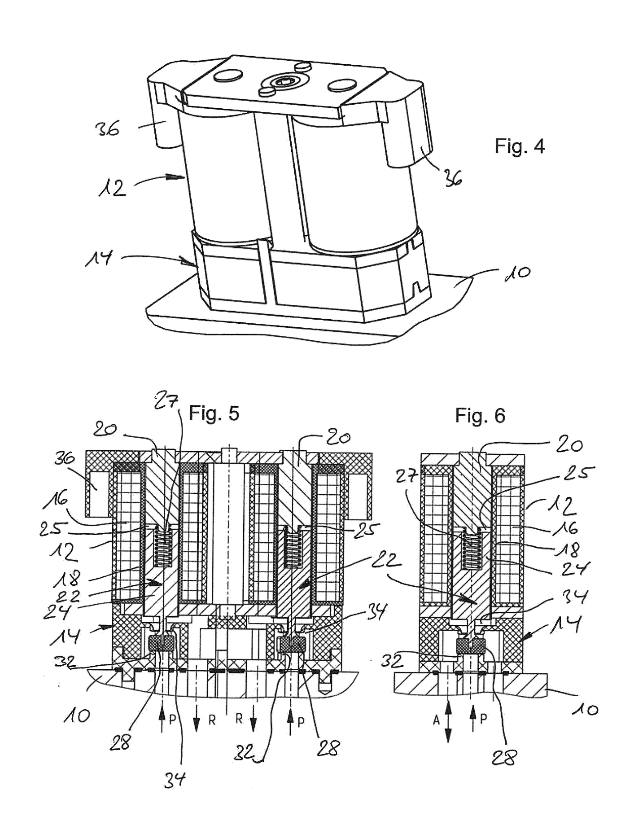 Electromagnetic valve and use thereof