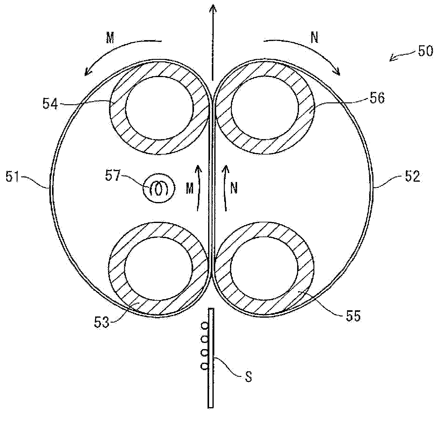 Fixing device and image forming apparatus provided with the fixing device