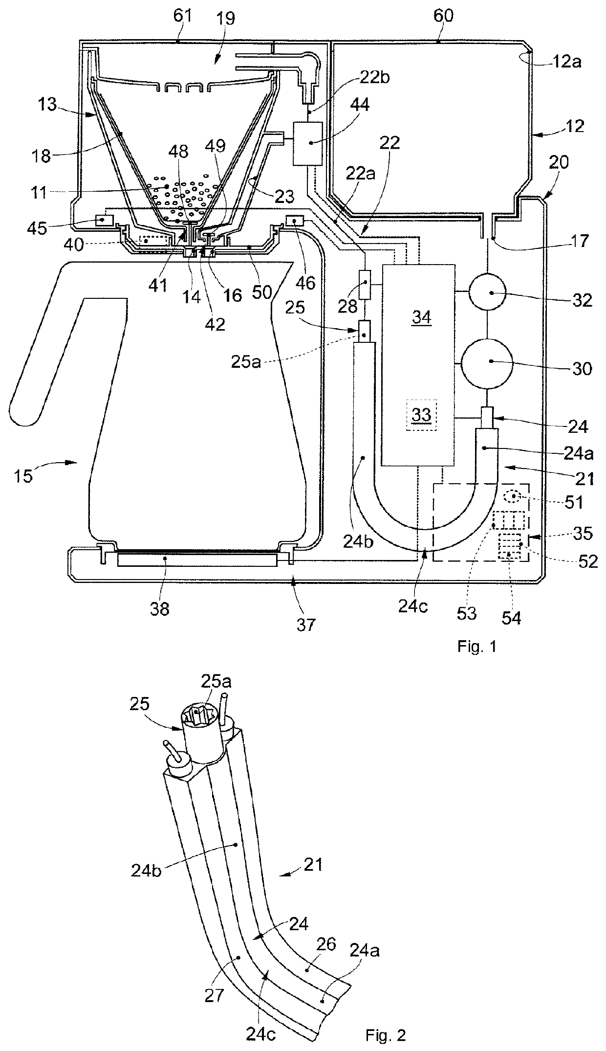 Machine for preparing beverages and method of control
