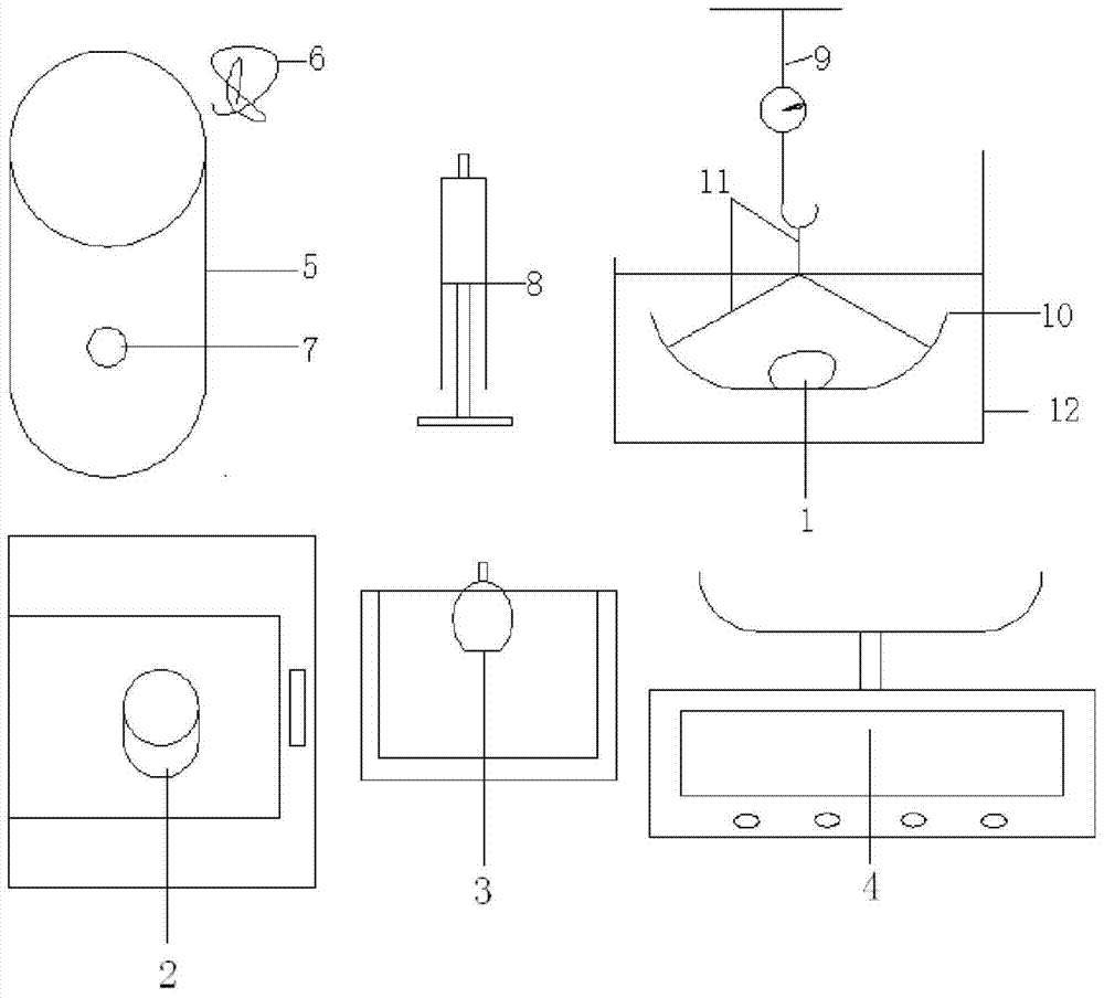 A test method and device for indoor measurement of soil porosity