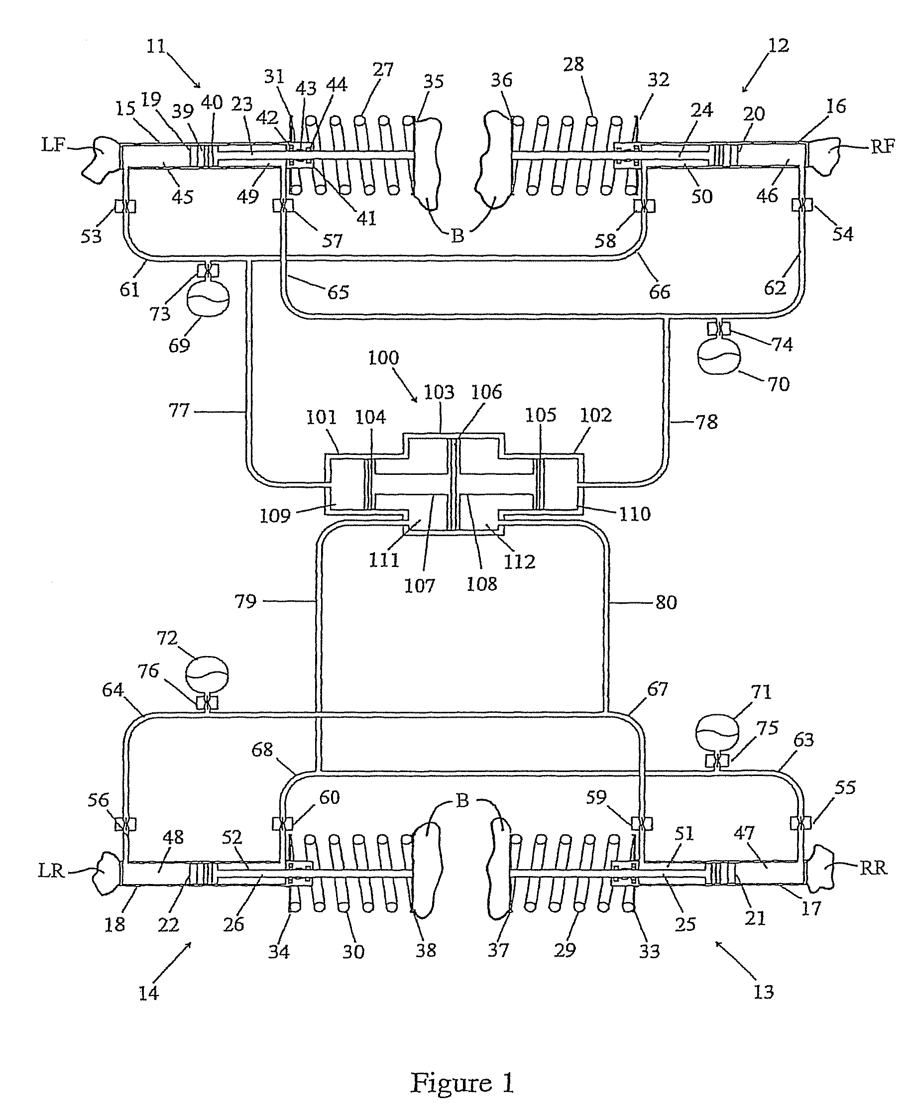 Hydraulic system for a vehicle suspension