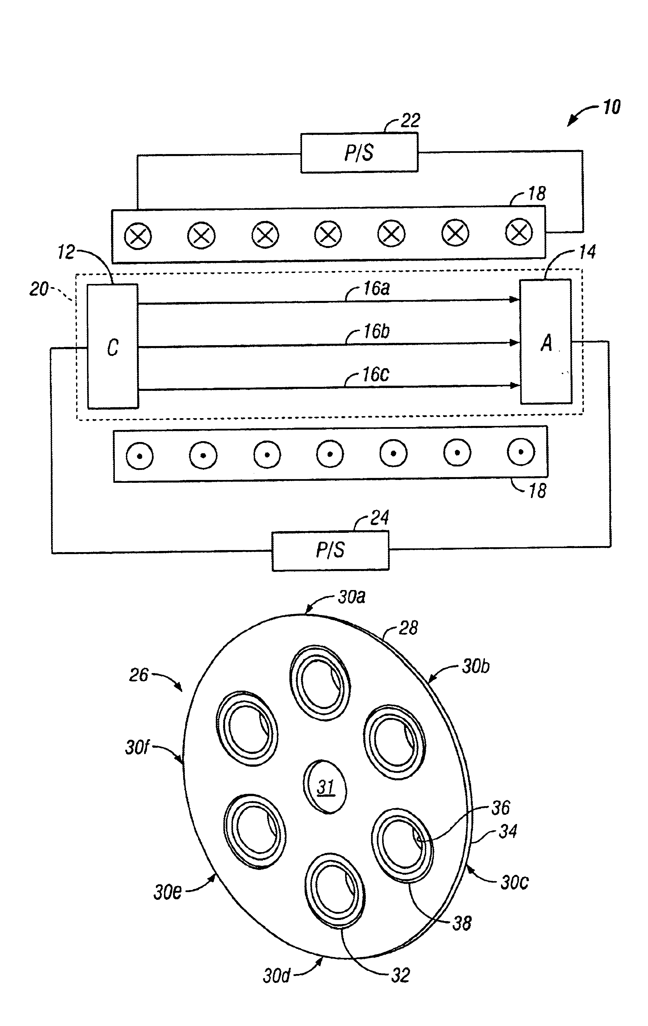 Method and apparatus for magnetic focusing of off-axis electron beam