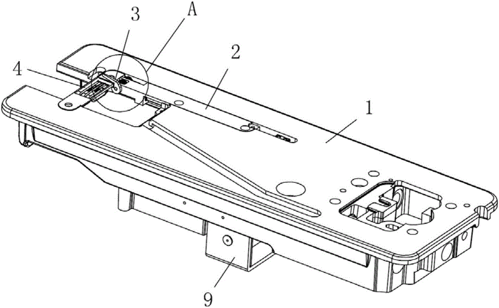 Rear-cutter trimming device of sewing machine