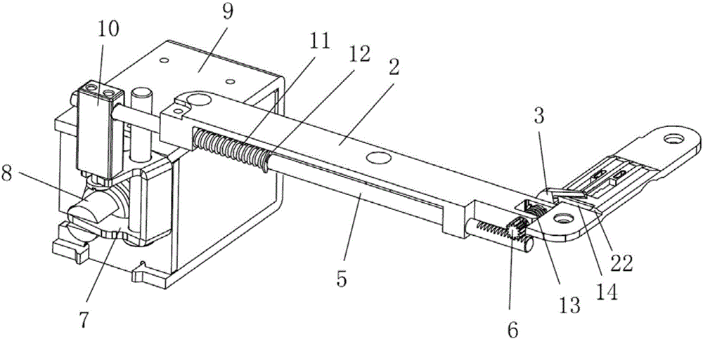 Rear-cutter trimming device of sewing machine