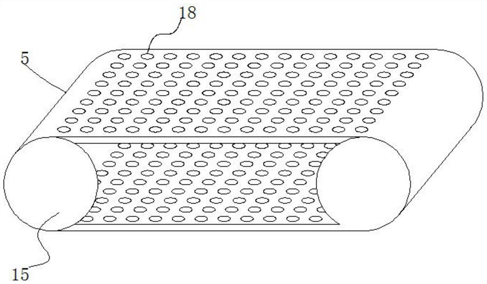 Shrimp tail size separation device