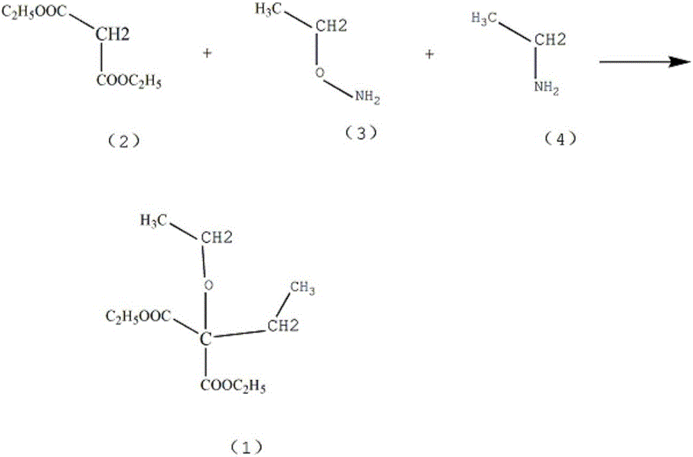 Synthetic method for intermediate diethyl diethylmalonate of barbiturate