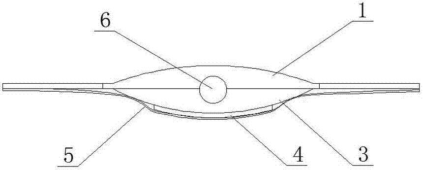 Compression adhesive bandage for abdominal puncture