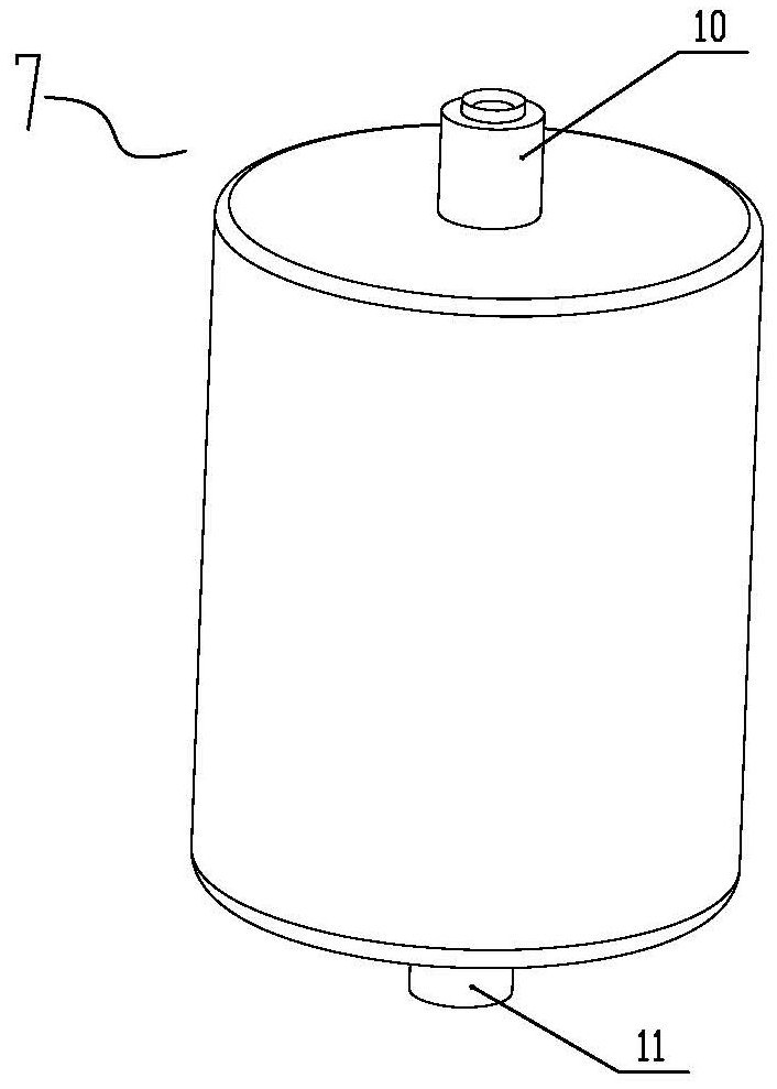 Vertical ladle for vacuum suction and injection of liquid rare earth metal