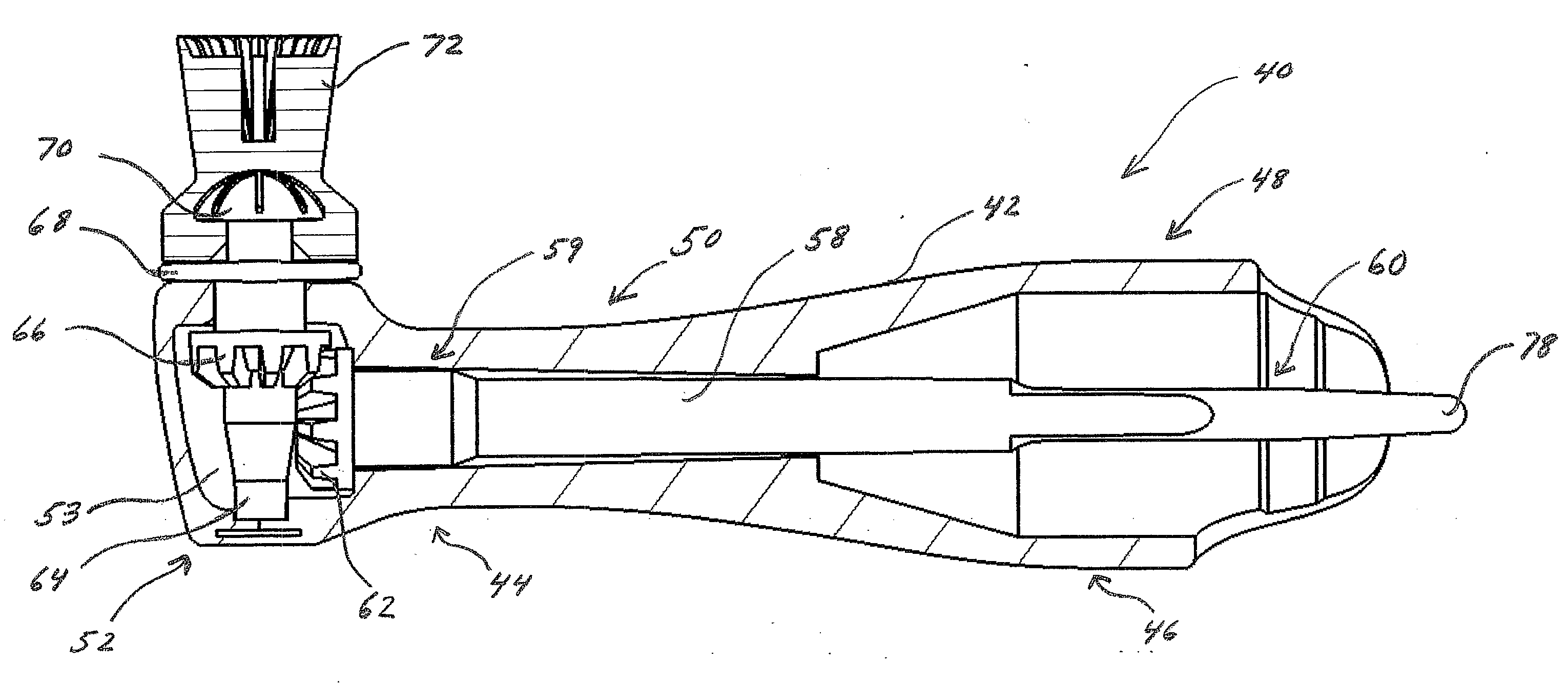 Dental prophylaxis angle and handpiece assembly