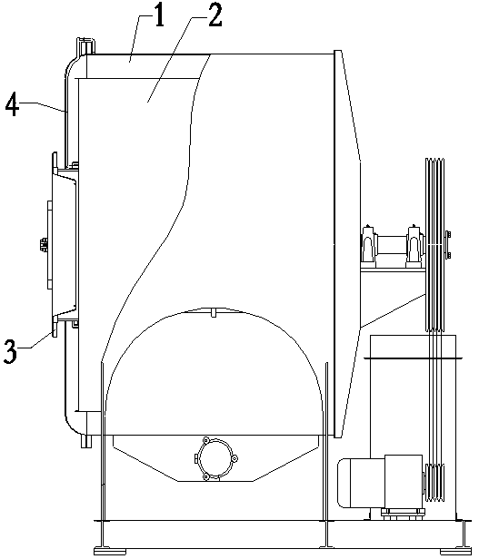 Ozone technological machine and method for performing fading treatment on clothes