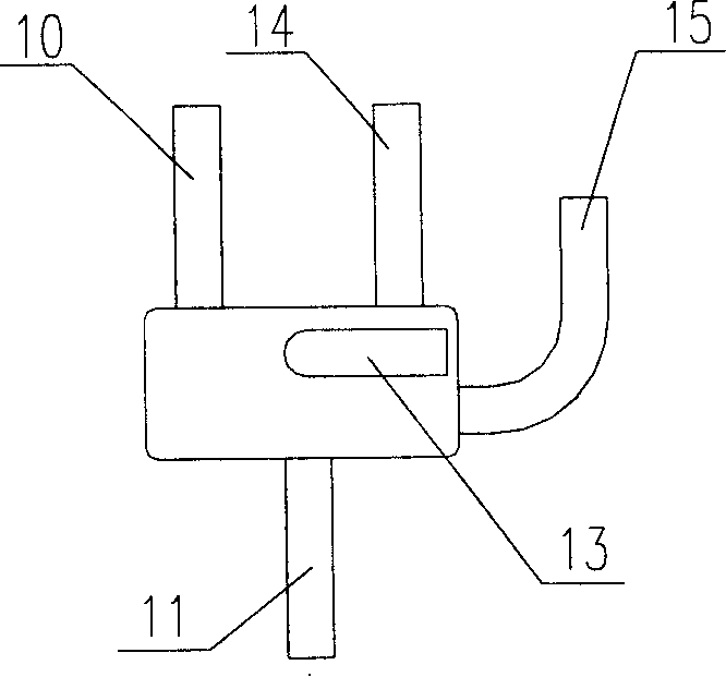 Device for combusting stably of gas flame torch