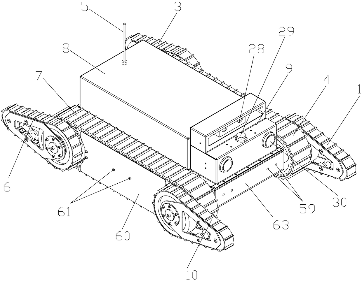 Walking control method for autonomous obstacle surmounting and avoidance of a rescue robot with six tracks and four swing arms