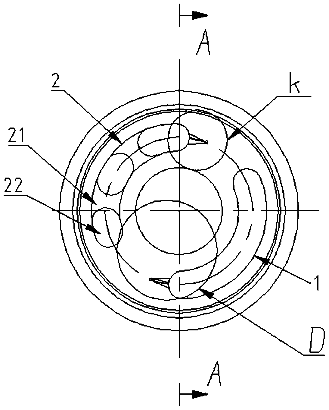 Thrust plate of axial plunger pump