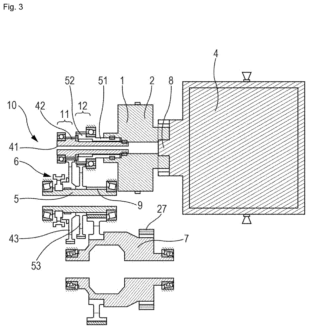 Torque transmission device for a motor vehicle