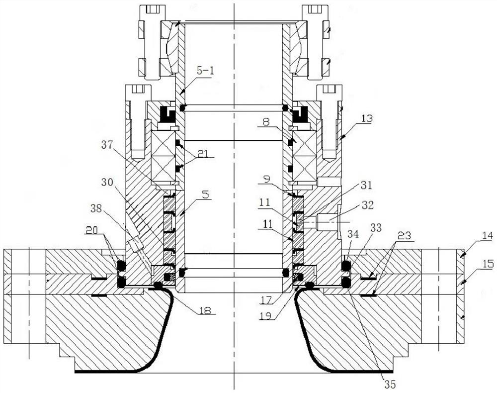 Sealing structure for enamel reaction kettle