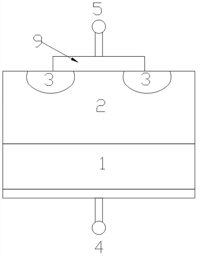 Power diode device and preparation method thereof