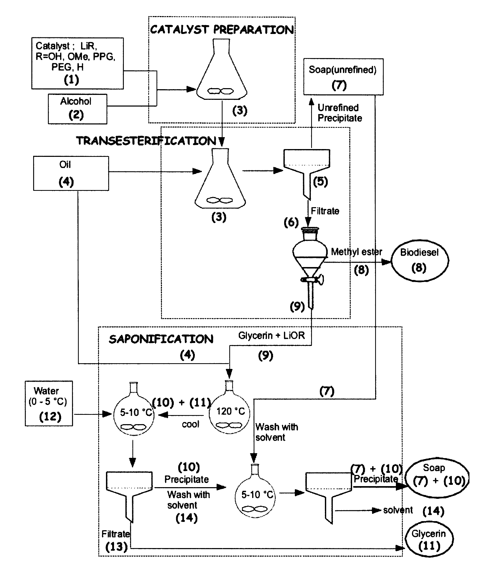 Process for the preparation of biodiesel