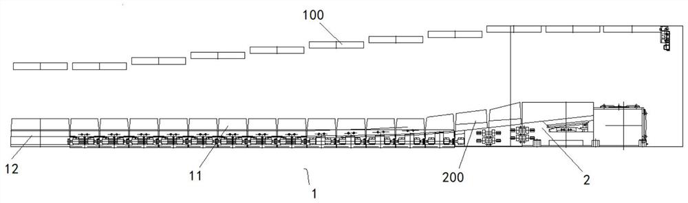 Scraper conveyor for cross side discharge arrangement of gently inclined coal seam