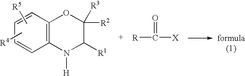 Method for making acylamides by synthesizing and acylating benzoxazines