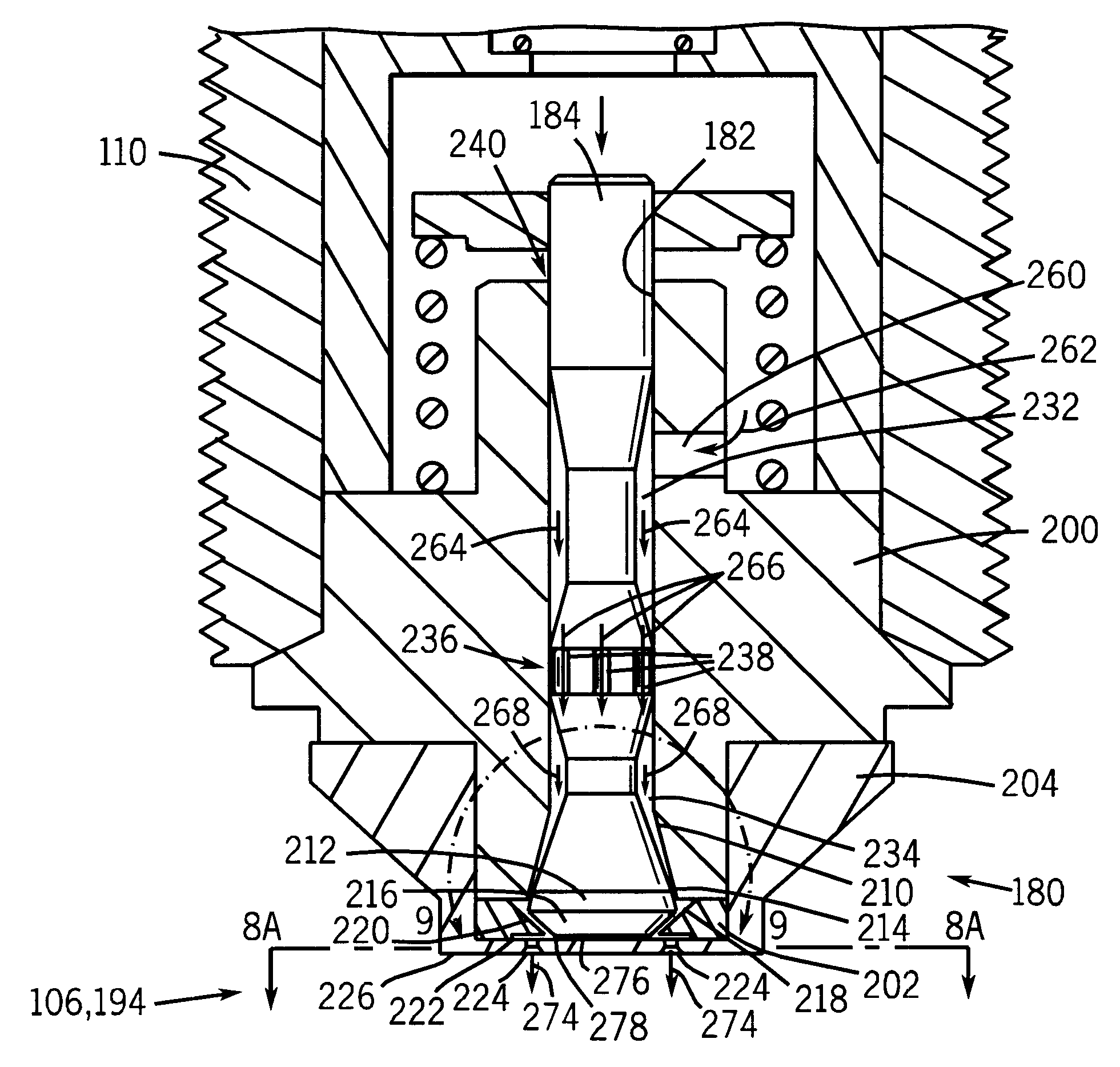 Multi-port fuel injection nozzle and system and method incorporating same