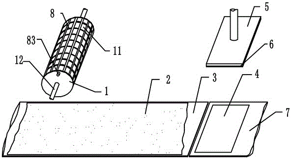 Dried tofu pressing-cutting and packaging device