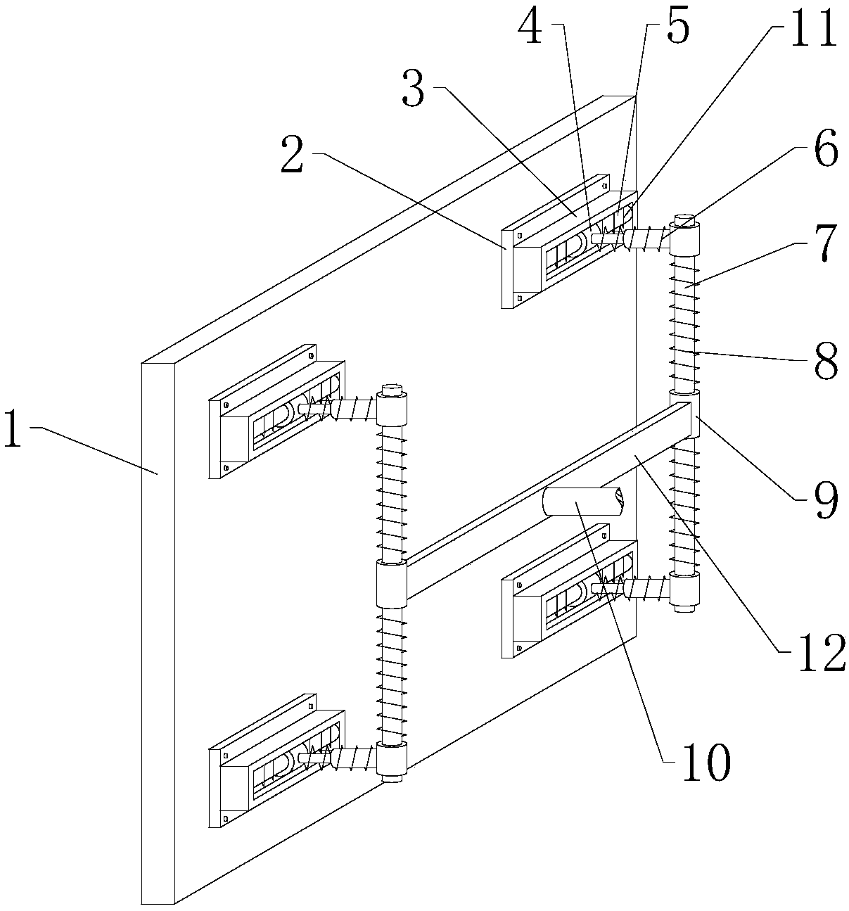 Safe and reliable supporting structure for building curtain wall
