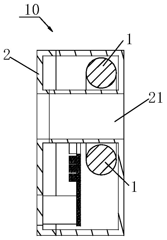 Transient surge electric energy detection device and manufacturing and mounting method thereof