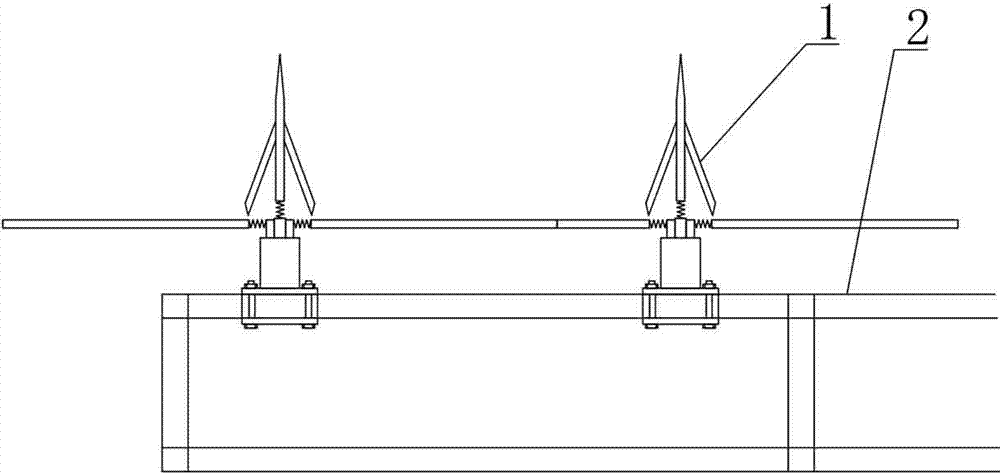 A kind of high-voltage transmission iron tower and its installation method