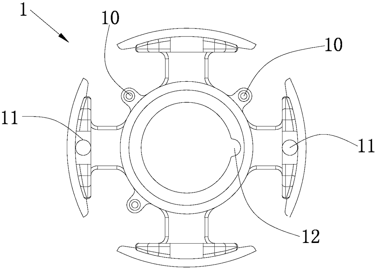 A full-automatic pin insertion device of a fan stator