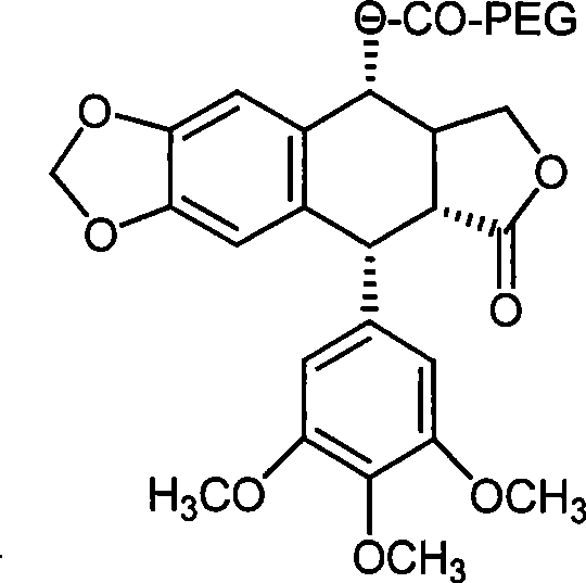 Preparation method of podophyllinic acid lactone derivant