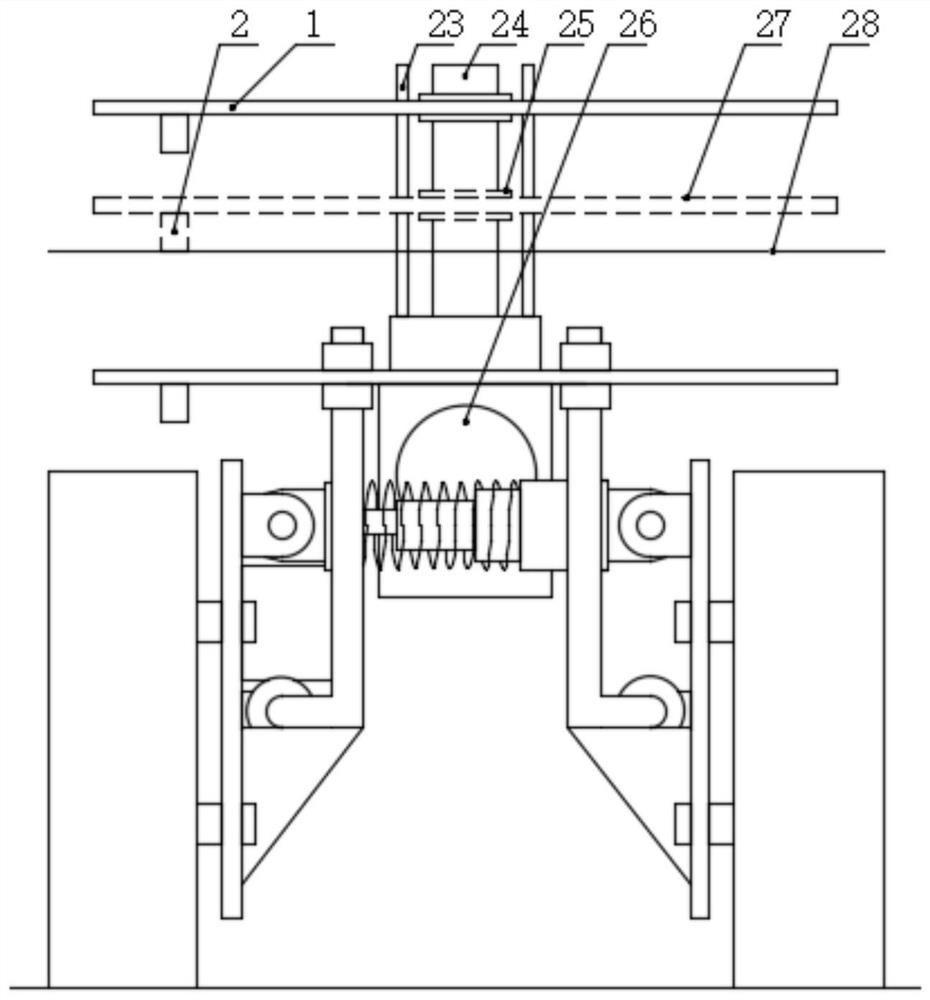 Chassis structure of walking robot in pipeline