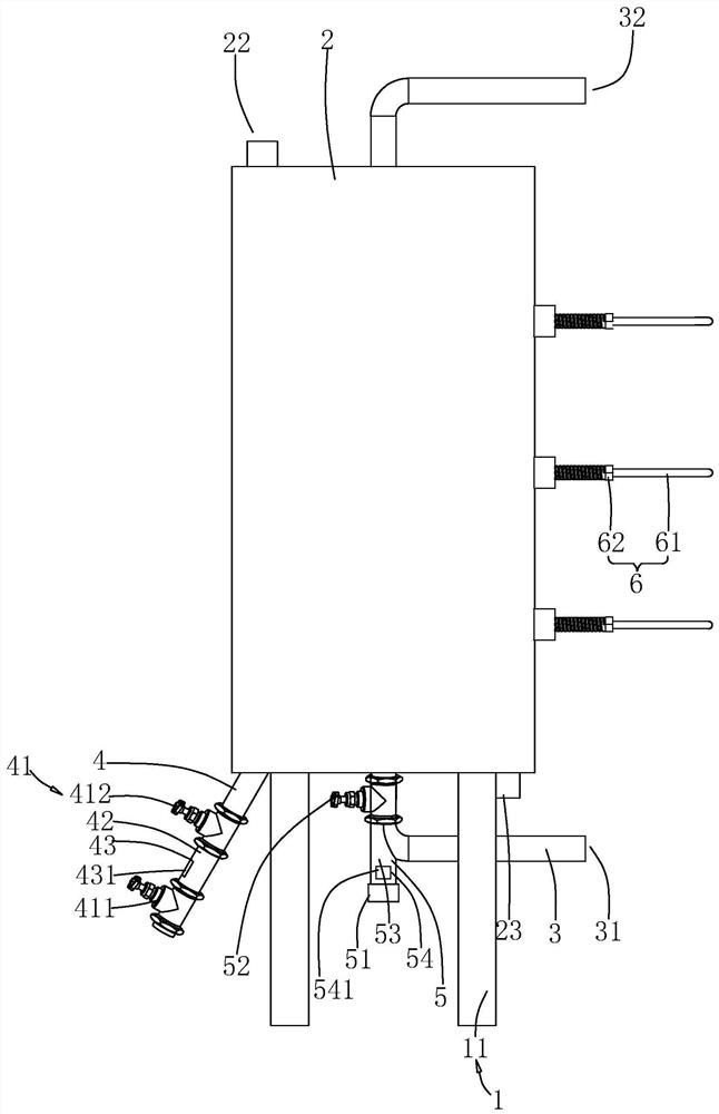 An air compressor oil and gas waste heat recycling device