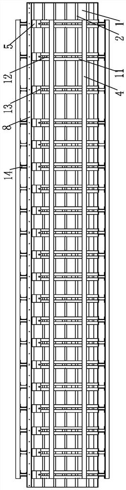 Integrated horizontal assembly method of reinforcement cage and steel formwork