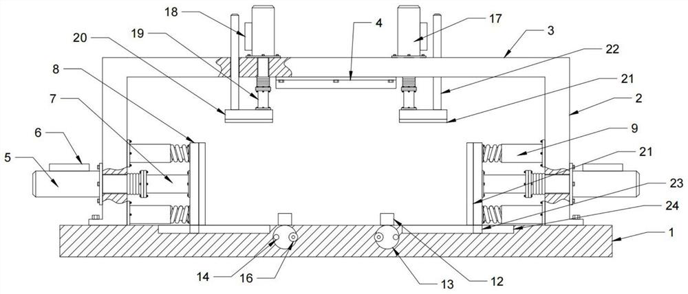 Rapid pressing device for mechanical manufacturing device