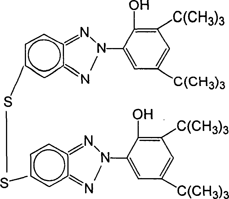 Benzotriazole compound containing sulfur, and its preparing method