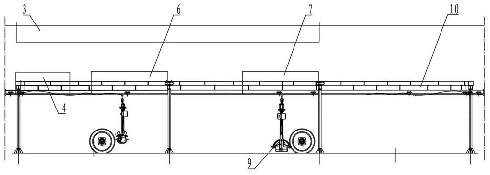 Wheel axle assembly process method