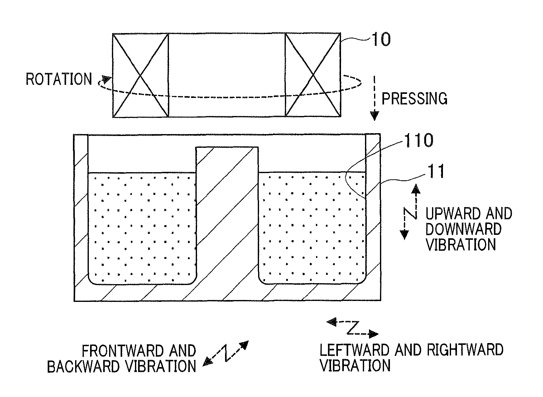 Method of manufacturing molded article including component insert-molded in resin mixed with solid powder