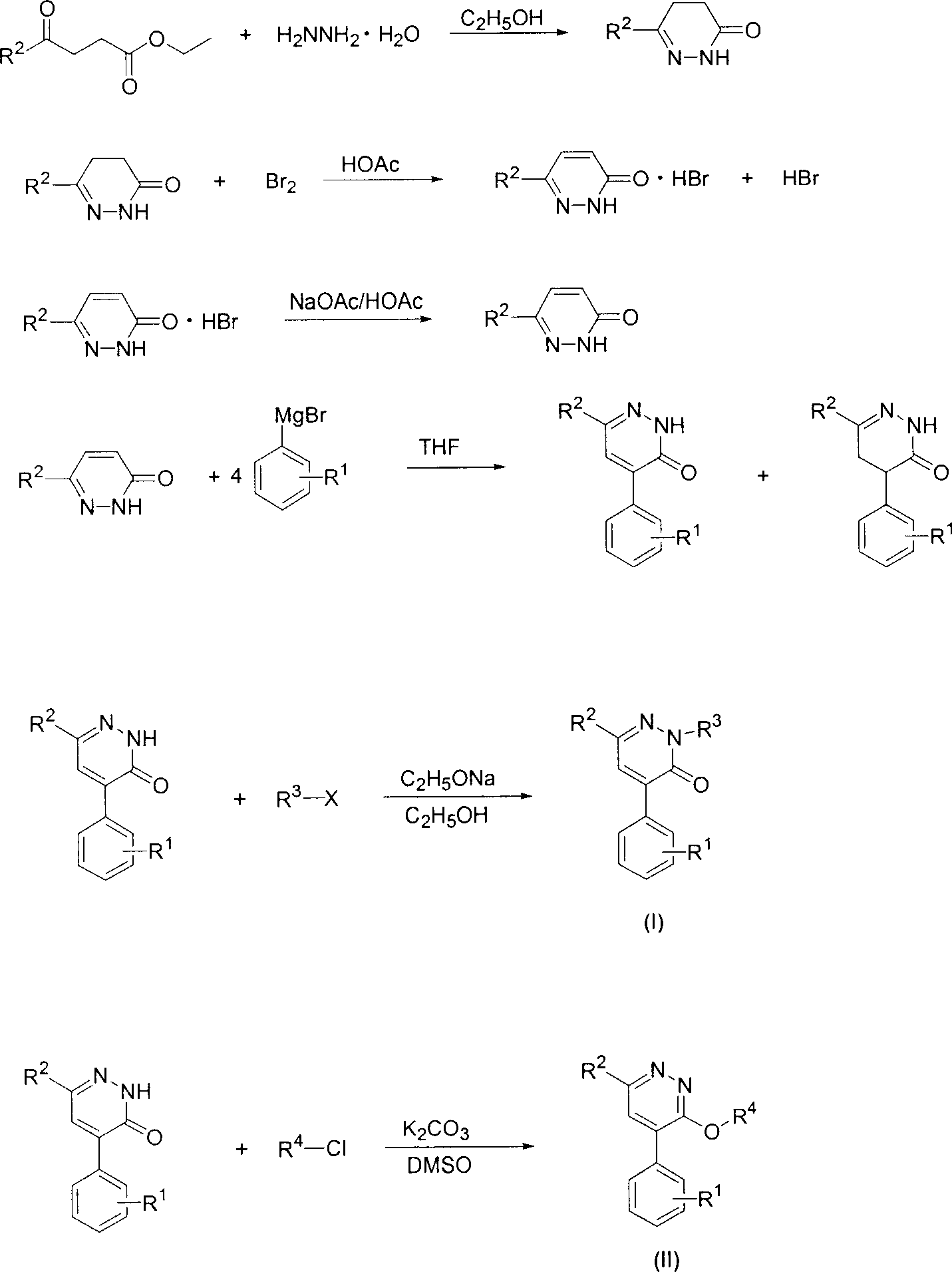 4-substituted phenyl pyridazine compound and herbicidal activity
