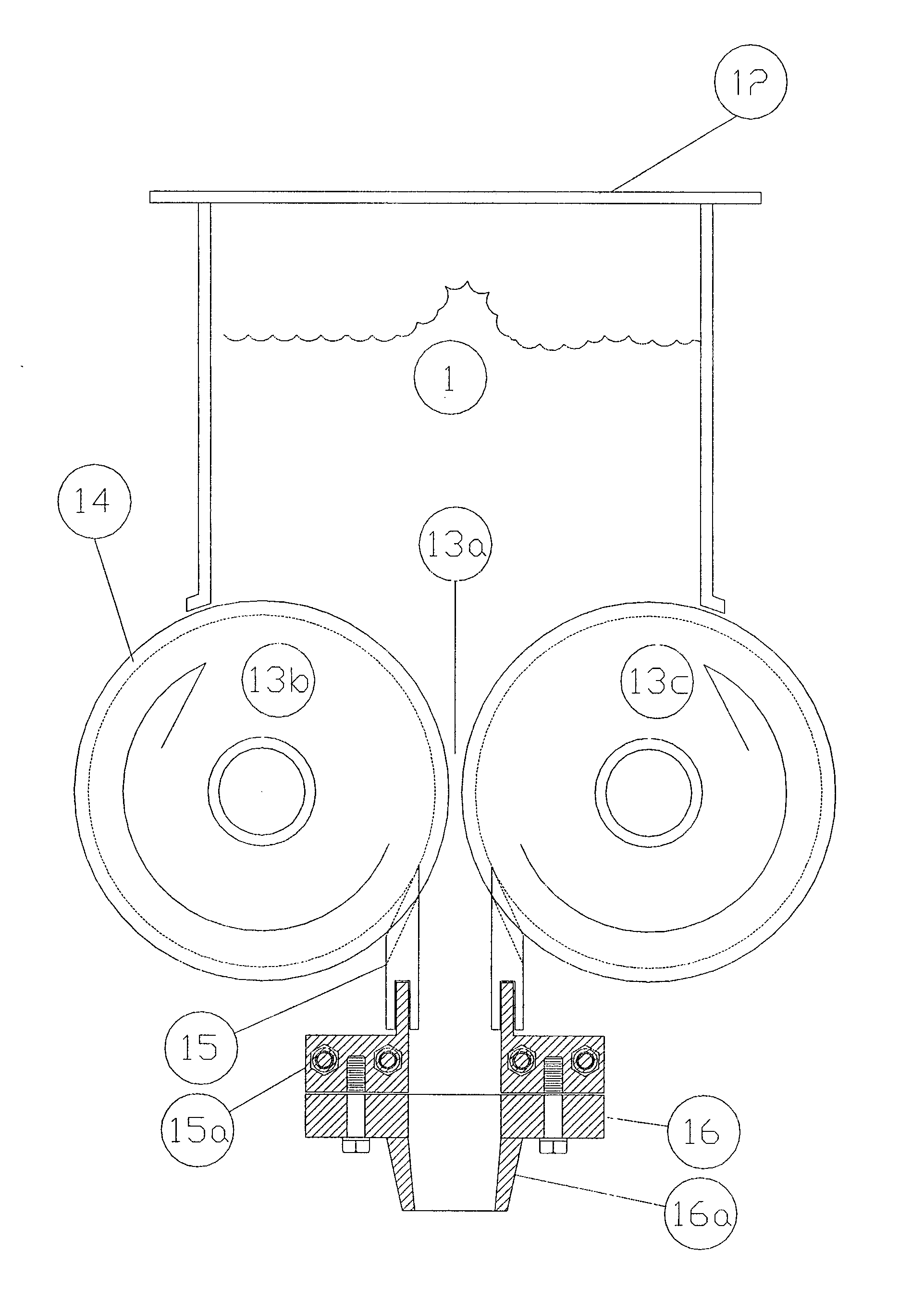 Device for controlled metering of semi solid food products