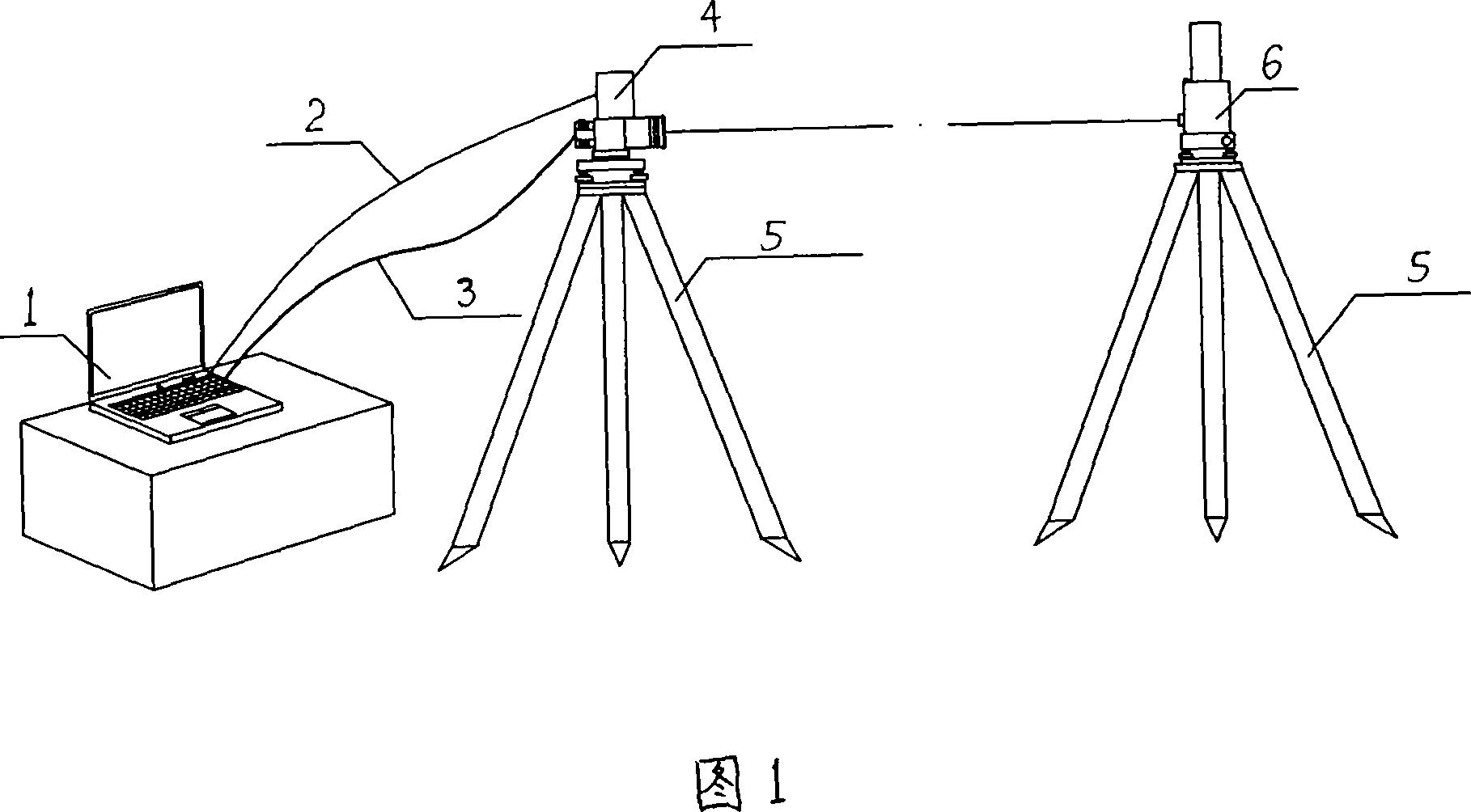 Laser arch metering method and laser arch meter